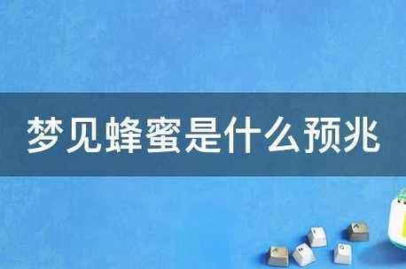 梦见蜂蜜到了一地(梦见蜂蜜里面有蜜蜂)